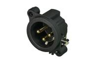 Conector XLR painel Receptáculo macho de 3 polos NC3MAAH-1 NEUTRIK