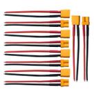 Conector XT30 Macho e Fêmea com Fio de Silicone 16AWG (100mm)