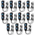 Conectores Balun de vídeo passivo de 11 pares para câmera CCTV