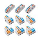 Conectores Compactos Para Emenda De Fios, Pacote Sortido Com 9 Peças, Kit De Fiação Rápida Para AWG