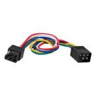 Conectores de cablagem CURT 58034 6 pinos quadrados de 30 cm
