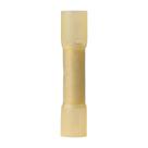 Conectores de extremidade termorretrátil revestidos com adesivo elétrico de nylon, amarelo de calibre 12 a 10, pacote com 500