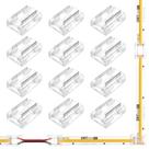 Conectores de faixa de LED EMITEVER 8 em 1 12 unidades, 2 pinos, 10 mm, COB