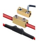 Conectores de fio BEKMLOD, 10 unidades, 4 AWG, ouro, cobre com termorretrátil