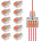 Conectores de fio DIANN 10 peças com alavanca 28-12 AWG 400V 32A