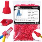 Conectores de fio Lenporl 400PCS Red Winged Electrical 22-8 AWG