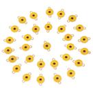 Conectores de Pingente Honbay 30 Peças Girassol Esmaltado 20x13mm
