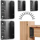 Conectores de suporte de corrimão para 2 x 4 postes de madeira, pacote com 20