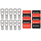 Conectores de terminais em anel InstallGear 1/0 Gauge AWG, pacote com 10