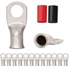 Conectores de terminal de anel QINSHIHUANG 1/0 AWG com termorretrátil