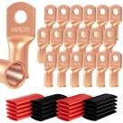 Conectores de terminal de anel Wire Lugs 2/0 AWG - 3/8 Sanuke (20 unidades)