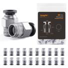 Conectores de tubo de PTFE Hanglife PC4-M10 Filamento de 1,75 mm (x20)