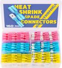 Conectores Heat Shrink Spade haisstronica 160 unidades AWG 22-10