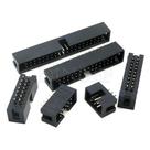Conectores IDC De 6/10/20/26/34/40 Pinos Com Passo De 2.54MM, Conectores De Caixa De Dupla Fileira