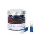 Conectores isolados de fio Fork Spade HKS 200PCS Blue 16-14 AWG