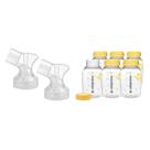 Conectores Medela PersonalFit con 6 Biberones de 150 ml