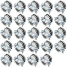 Conectores para cabos MAKERELE tipo clamp de 3/8" - pacote com 24 unidades, zinco Conectores para cabos MAKERELE tipo clamp de 3/8" - pacote com 24 unidades, zinco