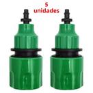 Conectores Rápidos para Tubo de Água - 5 Peças para Sistema de Irrigação por Gotejamento