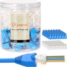Conectores RJ45 Kyrene Cat6 Pass Through para cabo Ethernet