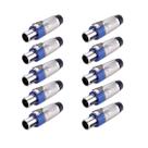 Conectores Speakon Seetronic SLT4FX de 4 pinos Kit com 10