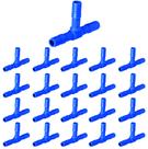 Conectores Tê Triplo 3/4" p/ Sistemas de Irrigação - 30 Und