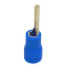 Conectores Terminais Elétrico Tipo Pino Agulha Pré Isolados Tubular Ilhós Oco Azul 1,5mm à 2,5mm Pacote Com 200 Unidades