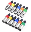 Conectores XLR Devinal de 3 pinos, microfone de áudio macho/fêmea, 6 pares