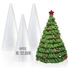 Cones de espuma artesanais AHKUNMT 32x11 cm brancos, pacote com 4