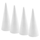 Cones de espuma Crafjie para artes e ofícios de bricolage (10,4 x 34,5 cm, pacote com 4)