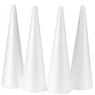 Cones de espuma YURN Craft 12x39 cm, pacote com 4 para artesanato
