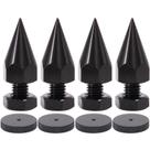 Cones de Isolamento para Caixas Acústicas Flushbay - Pacote com 4 (M8, Preto)
