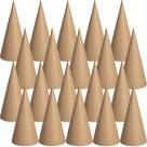 Cones de papel Kraft Maché RunNico, 20 peças de espessura, 15x7 cm