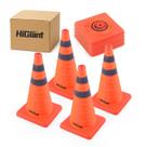 Cones de segurança de trânsito dobráveis HigiAnt 18" com refletor