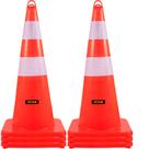 Cones de trânsito VEVOR Safety 6x28cm PVC laranja com reflexivo