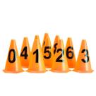 Cones de Treinamento AX Esportes 0-9 24cm Laranja