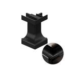 Conexão Canto Externo Preto Perfis Cava Led Pe-281
