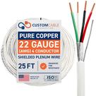 Conexão de cabo personalizada de calibre 22 (22 AWG) 4 condutores