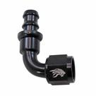 Conexão de Mangueira Curva 90 1/2 x 8AN All Black -Cód.7819