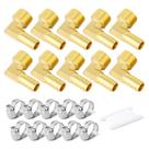 Conexão de redutor de farpas GASHER 1/2 NPT para mangueira de farpa 3/8 com braçadeiras