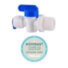 Conexão de Registro 1/2" Macho x 1/4" Engate Rápido - Adaptador Original Planeta Água CN243 - Para Purificadores de Água