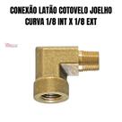 Conexão Latão Cotovelo Joelho Curva 1/8 INT X 1/8 EXT