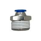Conexão Pneumática Reta Macho Rosca 3/4 Npt Tubo 8mm -1 Pçs