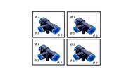Conexão Pneumática União Em T 12mm Com Redução Central 6mm