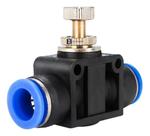 Conexão Regulador De Fluxo Pneumática Tubo 8mm Engate Rápido Conexão Regulador De Fluxo Pneumática Tubo 8mm Engate Rápido