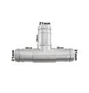 Conexão T Alumínio Mangueira Adaptação 3/4 19mm Universal