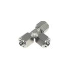 Conexão Tee Metal com Porcas 6MM - VB Conexão Tee Metal com Porcas 6MM - VB