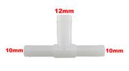 Conexão Tee Quick Universal 10mm X 12mm Plástico