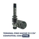 Conexão Terminal Prensavel P/Lavadora Pino Macho 12 X 1/4'' Imp