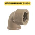 Conexões de Água 3/4 25mm Marrom Cotovelo 90 e 45 - Luva - Tee - Caps - Luva - Adaptador Conexões de Água 3/4 25mm Marrom Cotovelo 90 e 45 - Luva - Tee - Caps - Luva - Adaptador