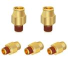 Conexões de linha de ar Siptenk 1/2 DOT Brass Push to Connect x5 Conexões de linha de ar Siptenk 1/2 DOT Brass Push to Connect x5